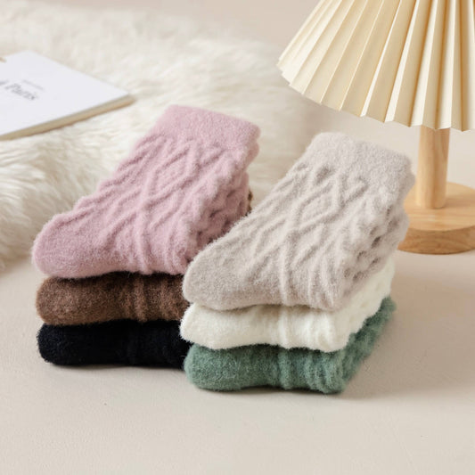 Cable Knit Warm Socks