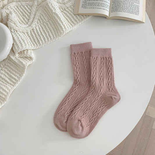 Blush Knit Socks