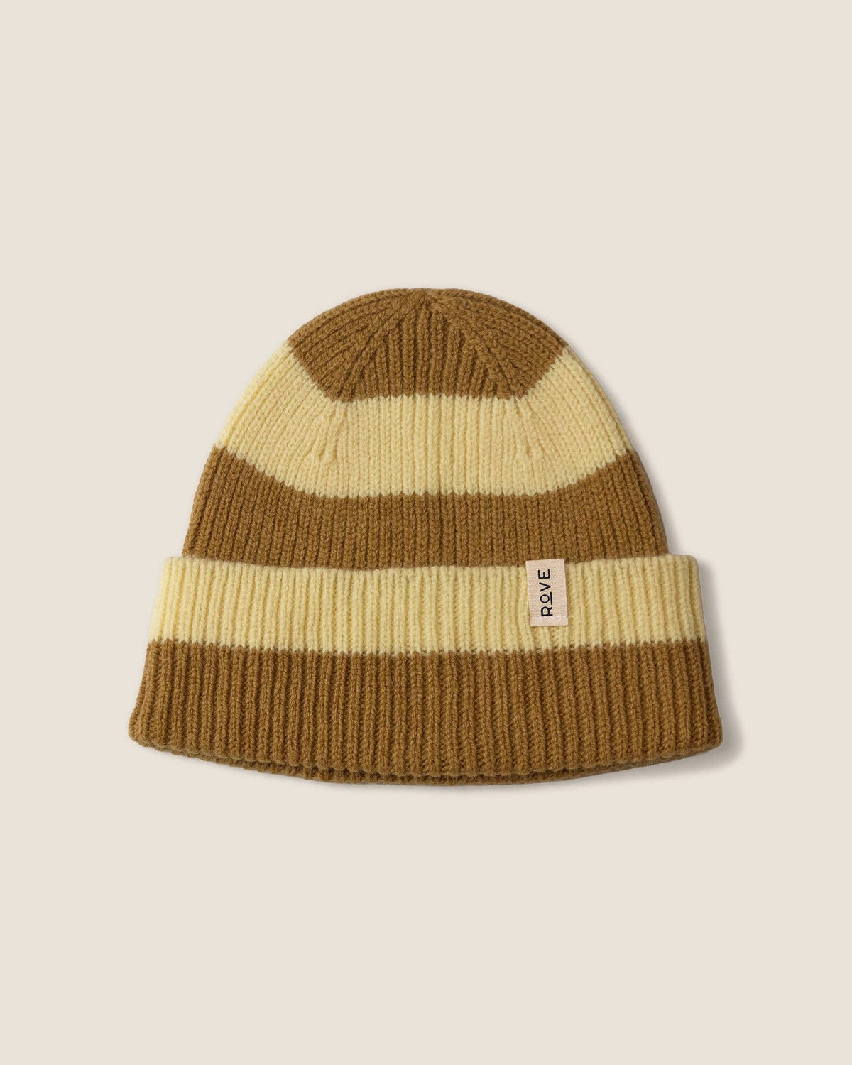 Striped Lambswool Beanie | Hay
