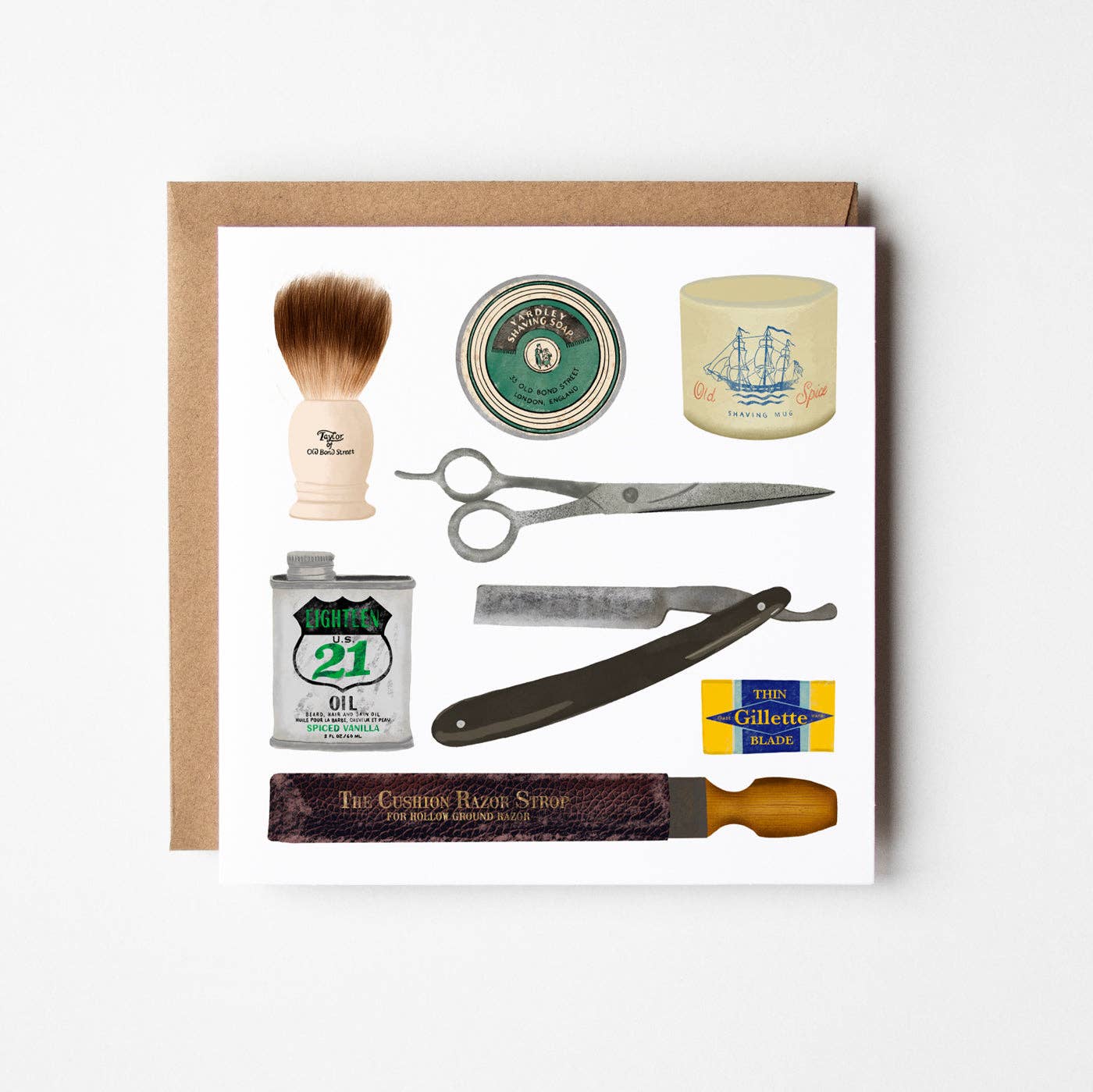 Barbershop Greetings Card