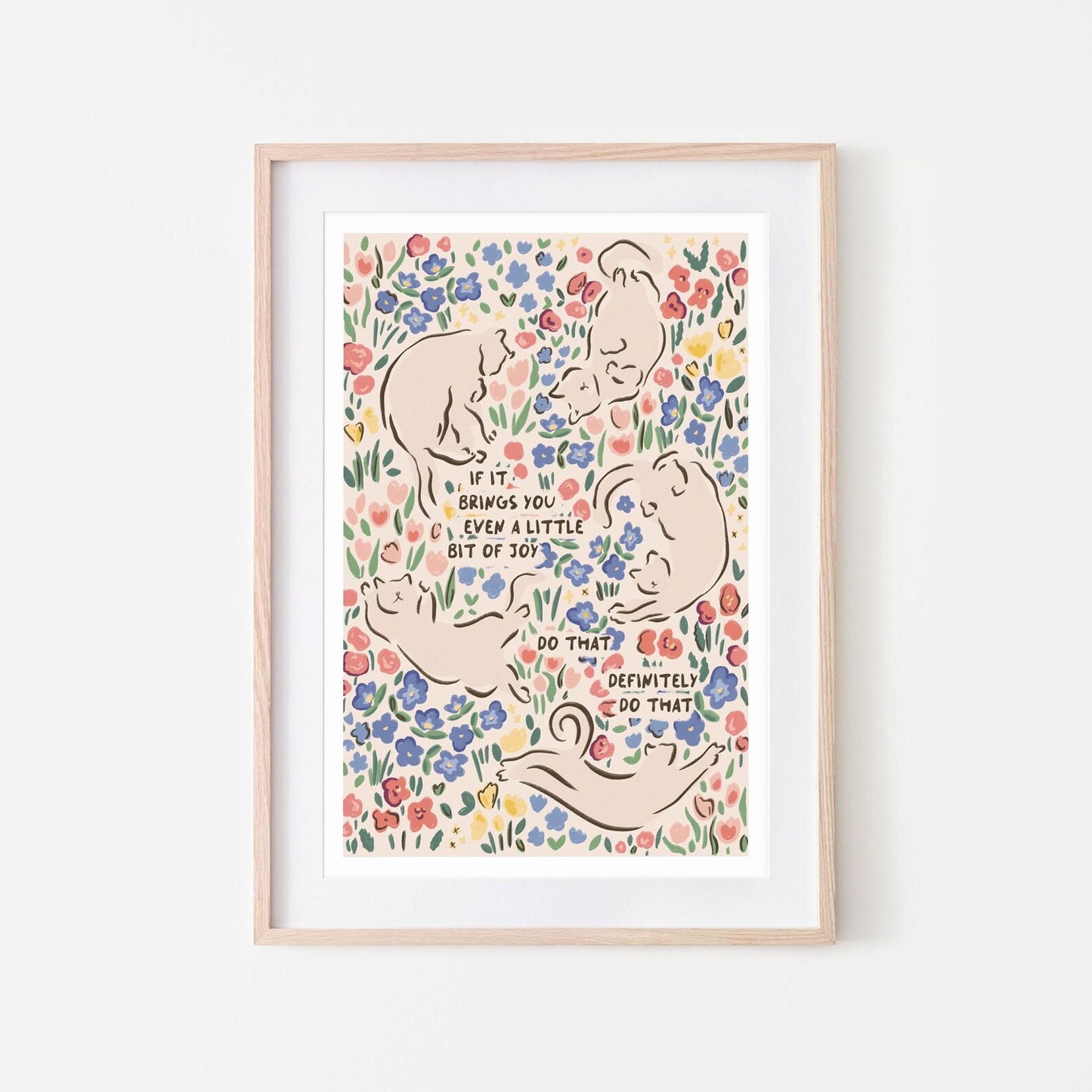 Positive Affirmation Cats Print