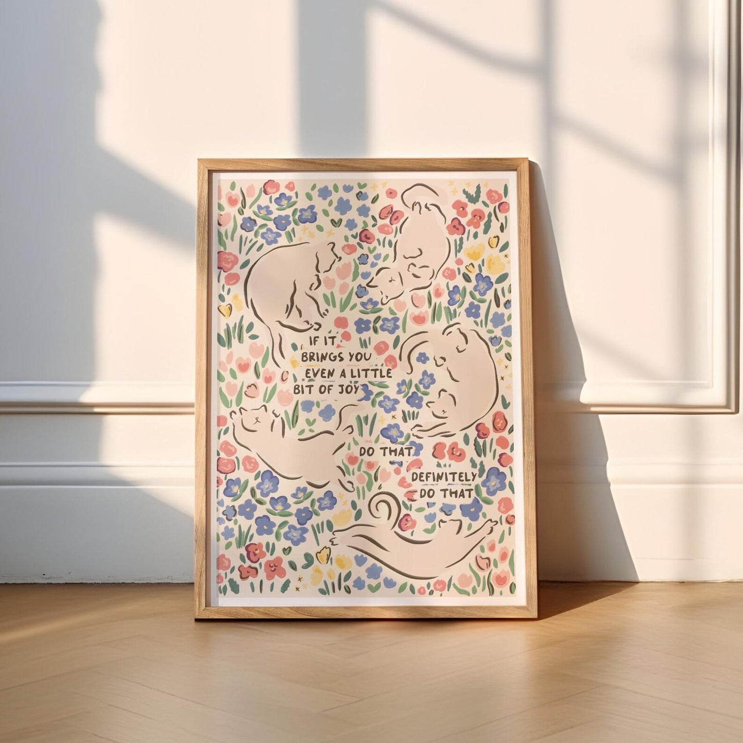 Positive Affirmation Cats Print