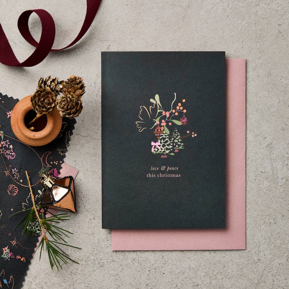 Peace & Love Christmas Card