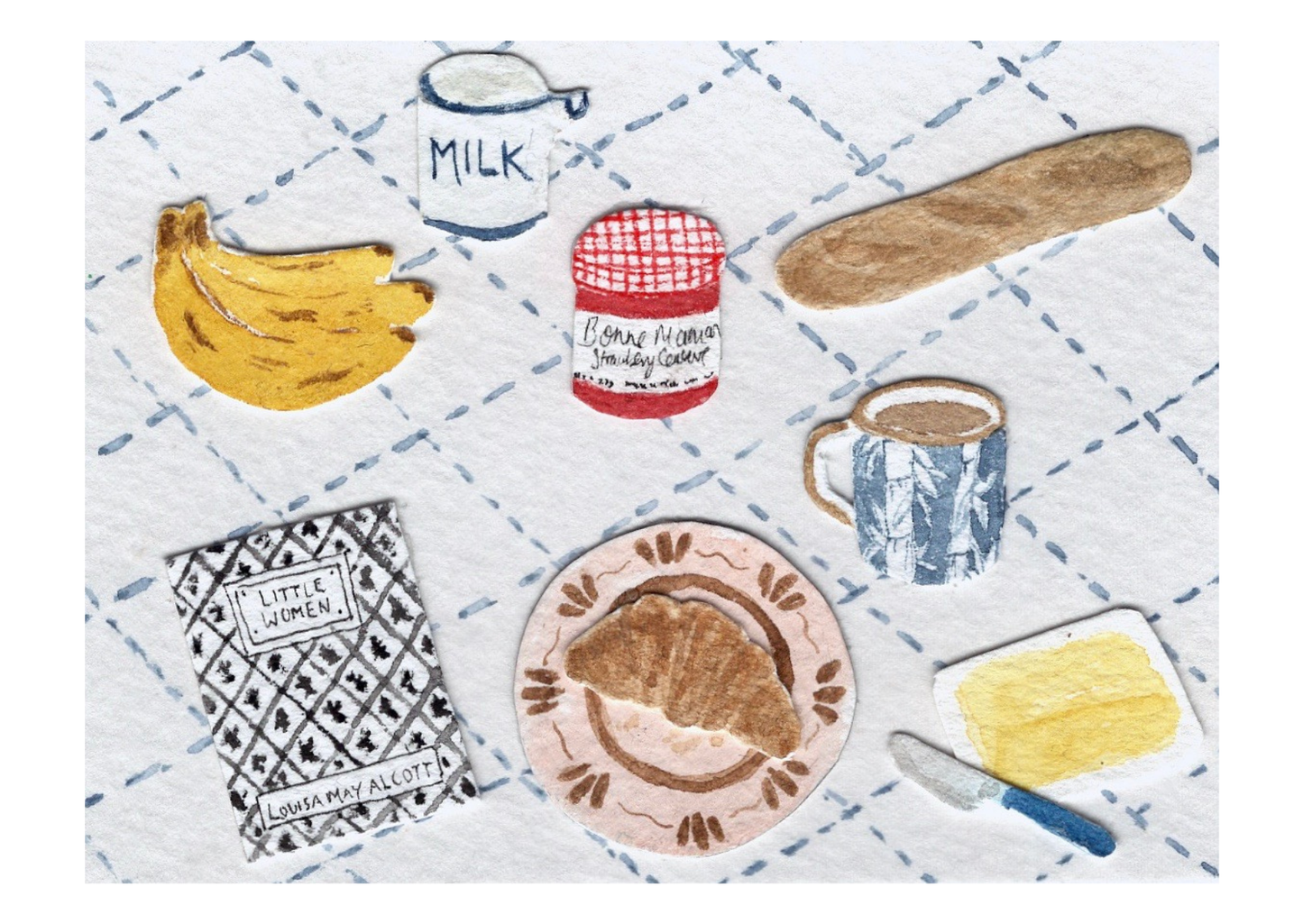 Breakfast in the Country Greetings Card