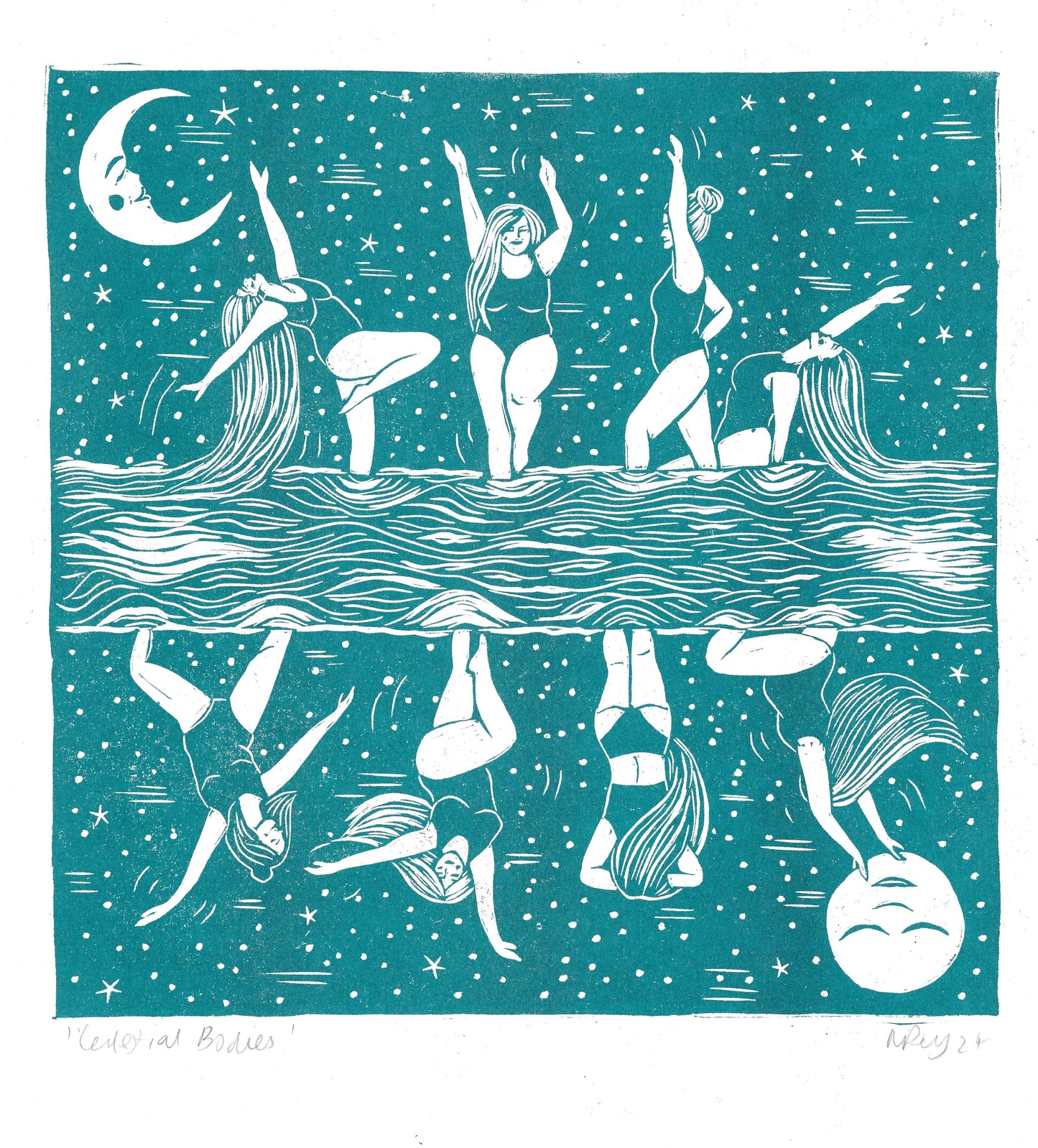 'Celestial Bodies' Riso Print