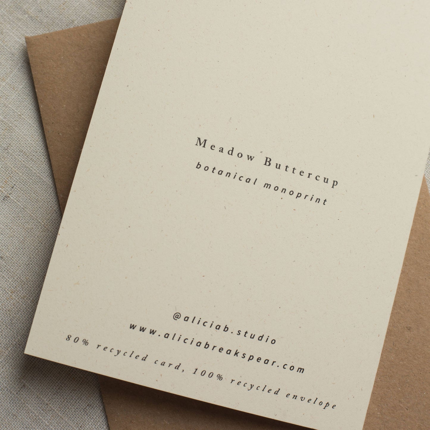 Meadow Buttercup Flower Card