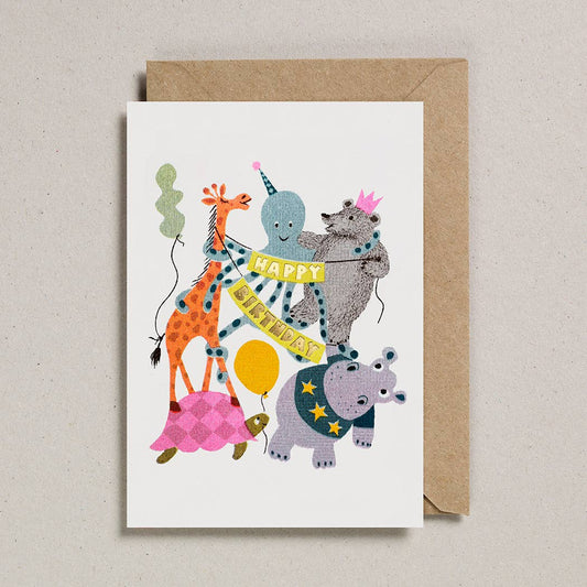 Animals Happy Birthday Card