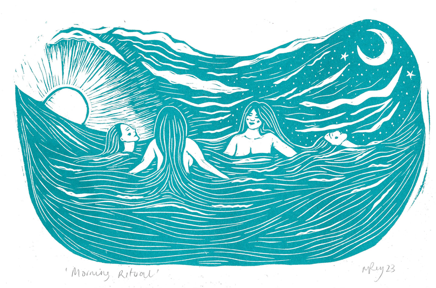 'Morning Ritual' Riso A4 Print