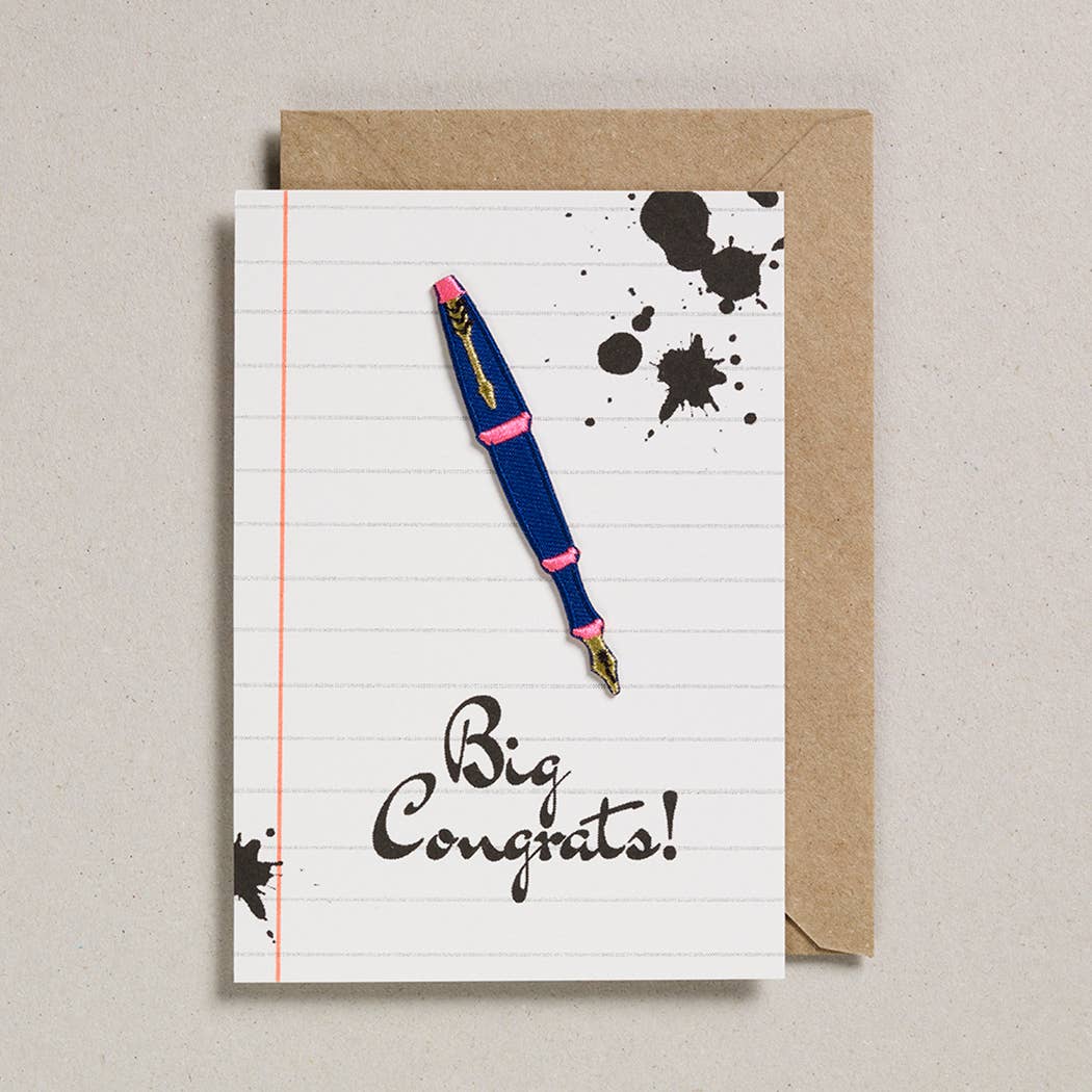 Big Congrats fountain pen card