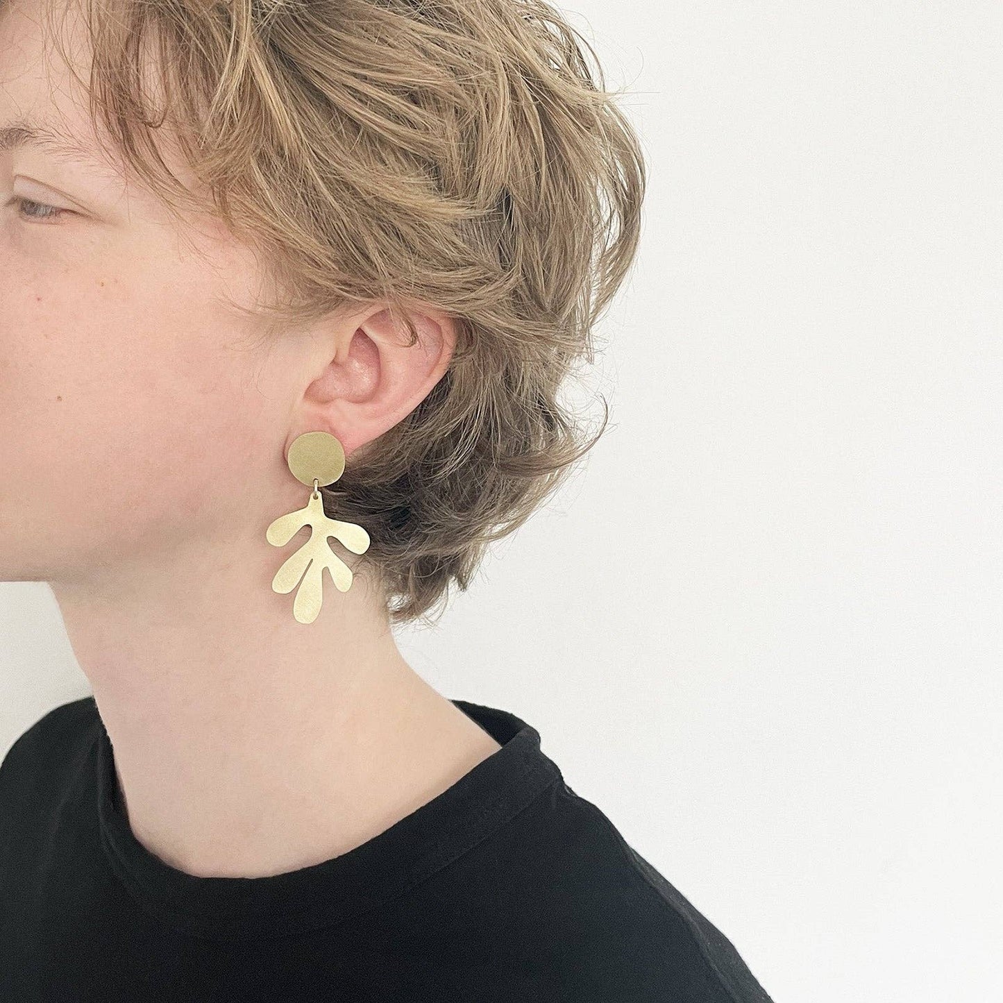 Silver Aluminium Dulse Earrings