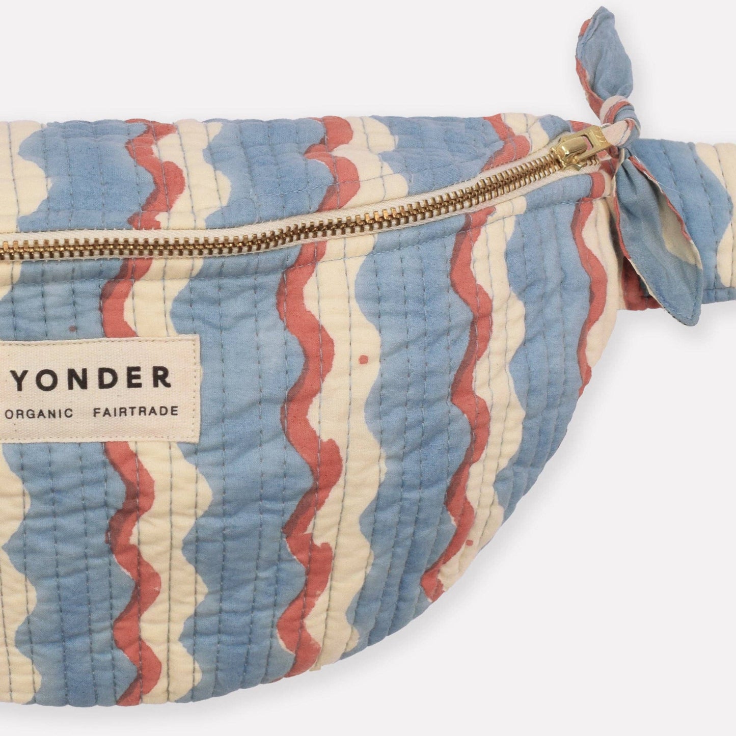 Cotton Quilted Bumbag - Wiggle Sky