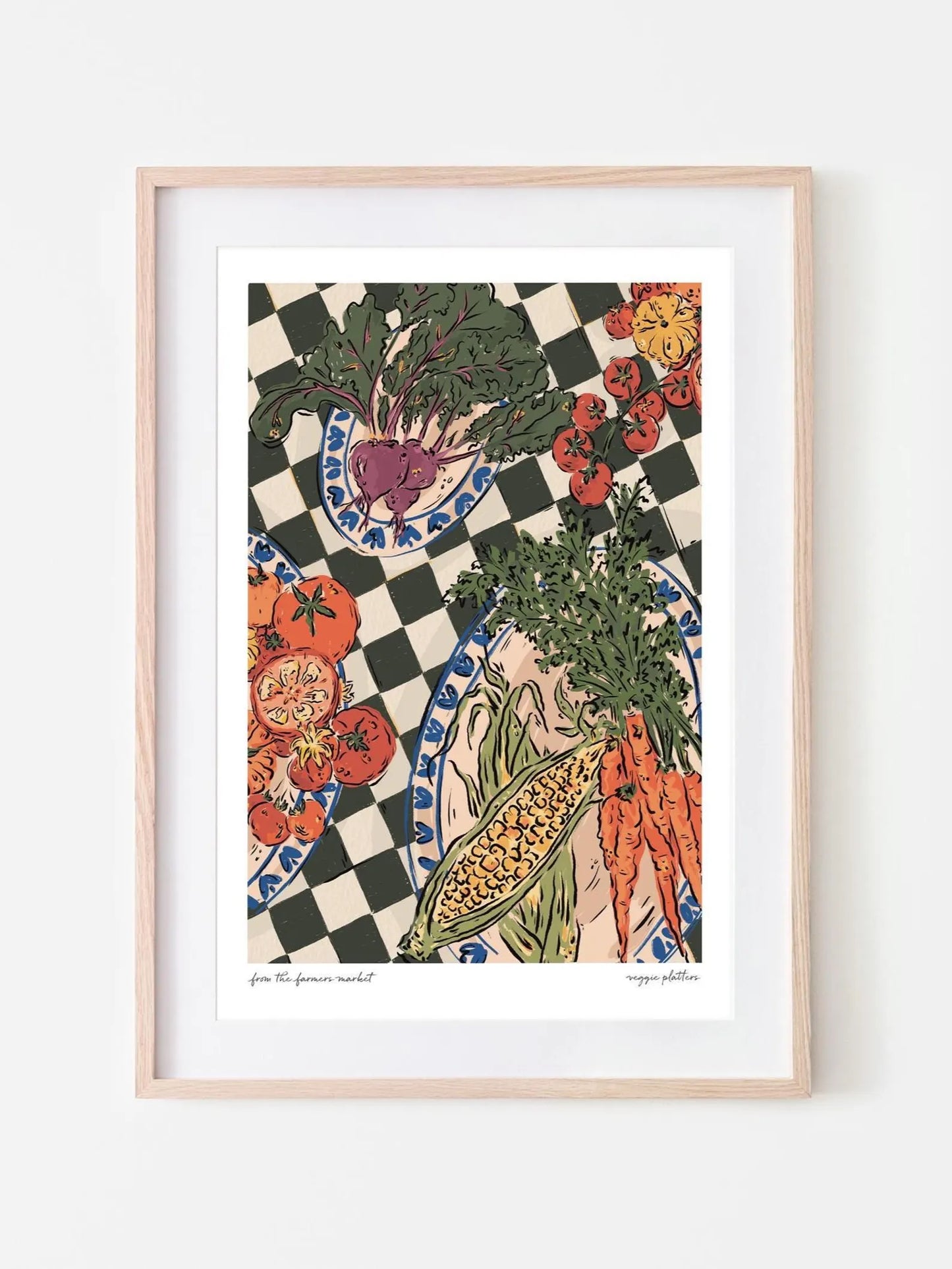 Veggie Platters Print A3