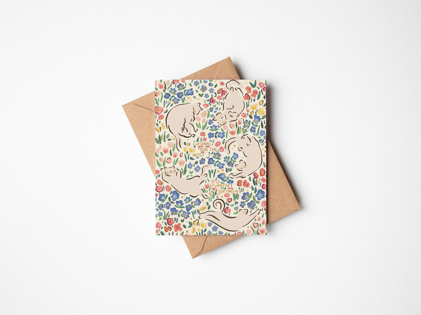 'Purrfect Birthday' Card