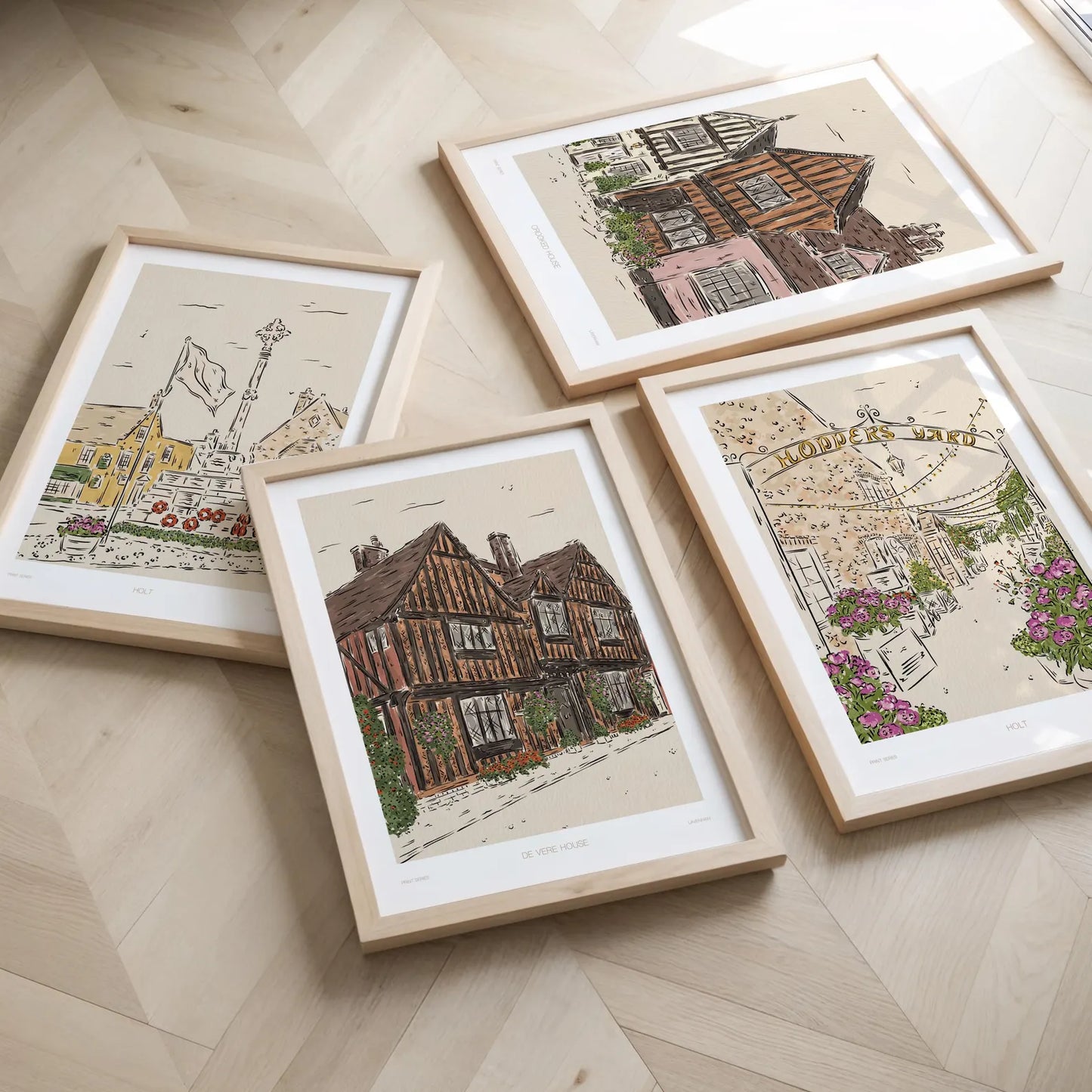 Crooked House Lavenham Print A4