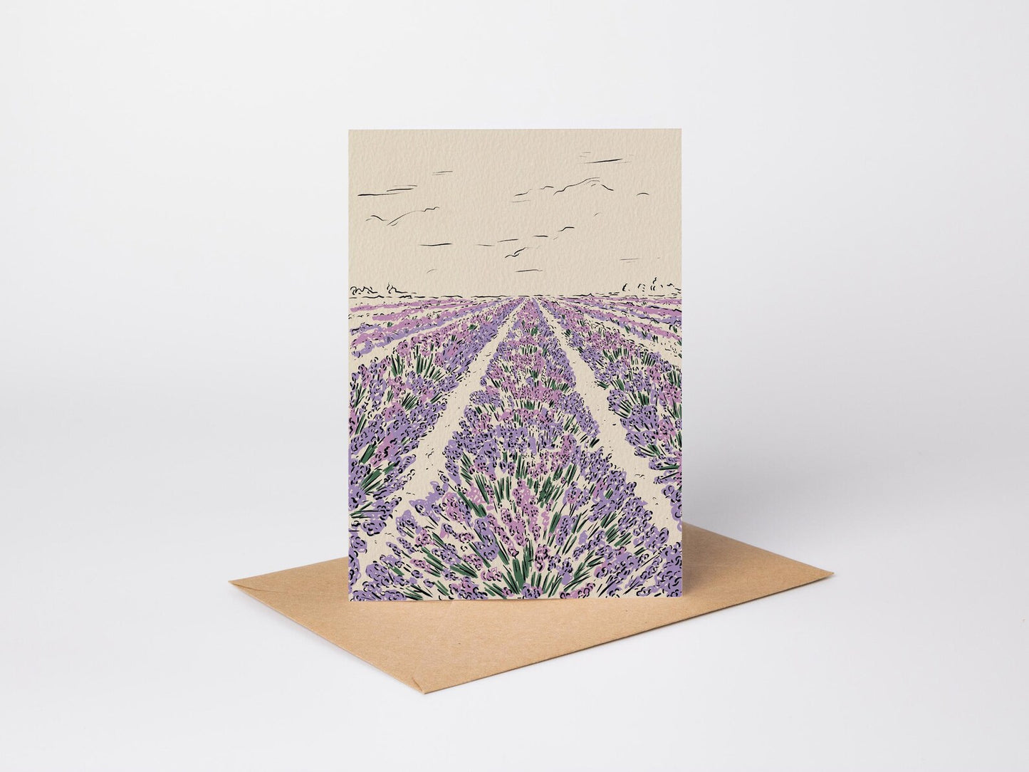 Lavender Fields Card