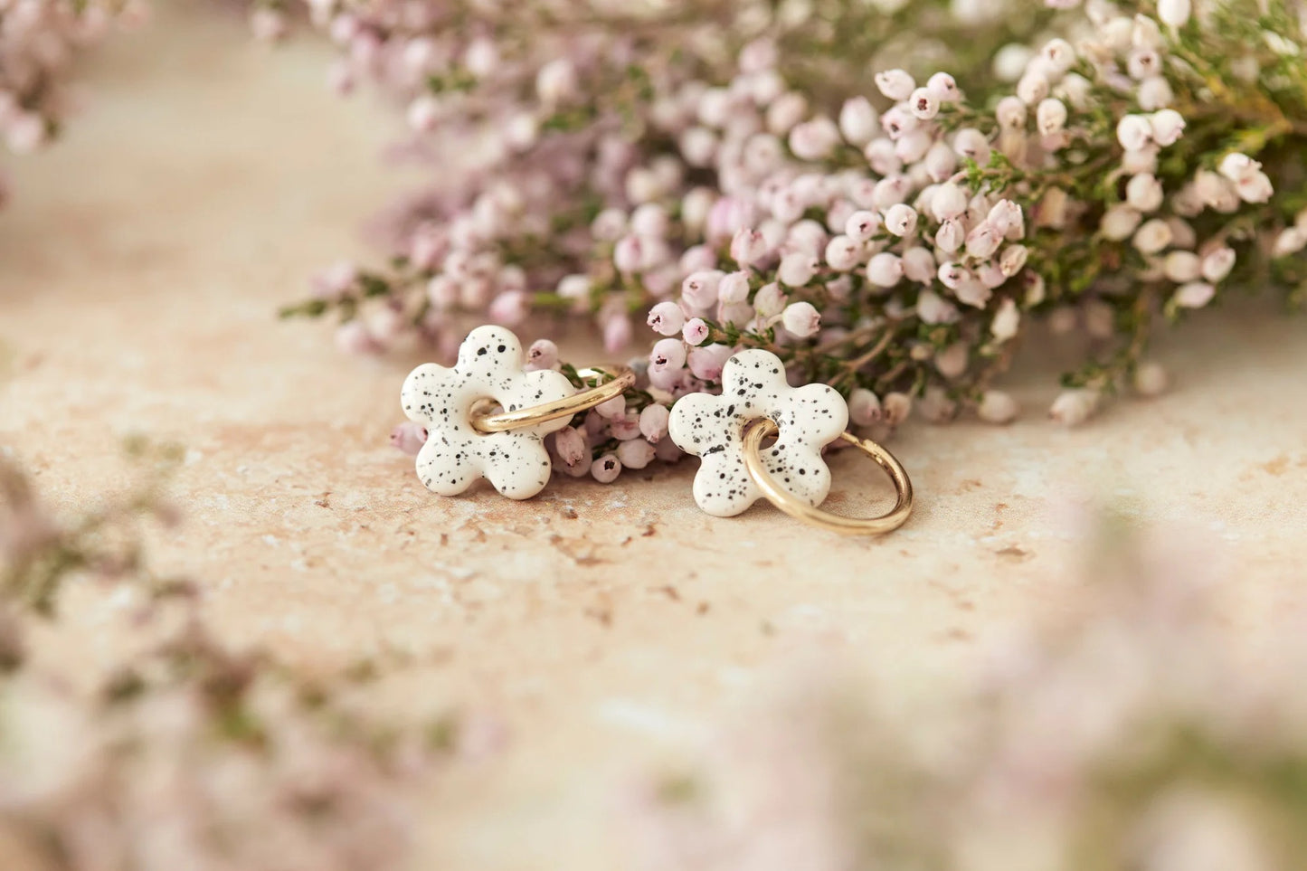 Daisy Hoop Earrings