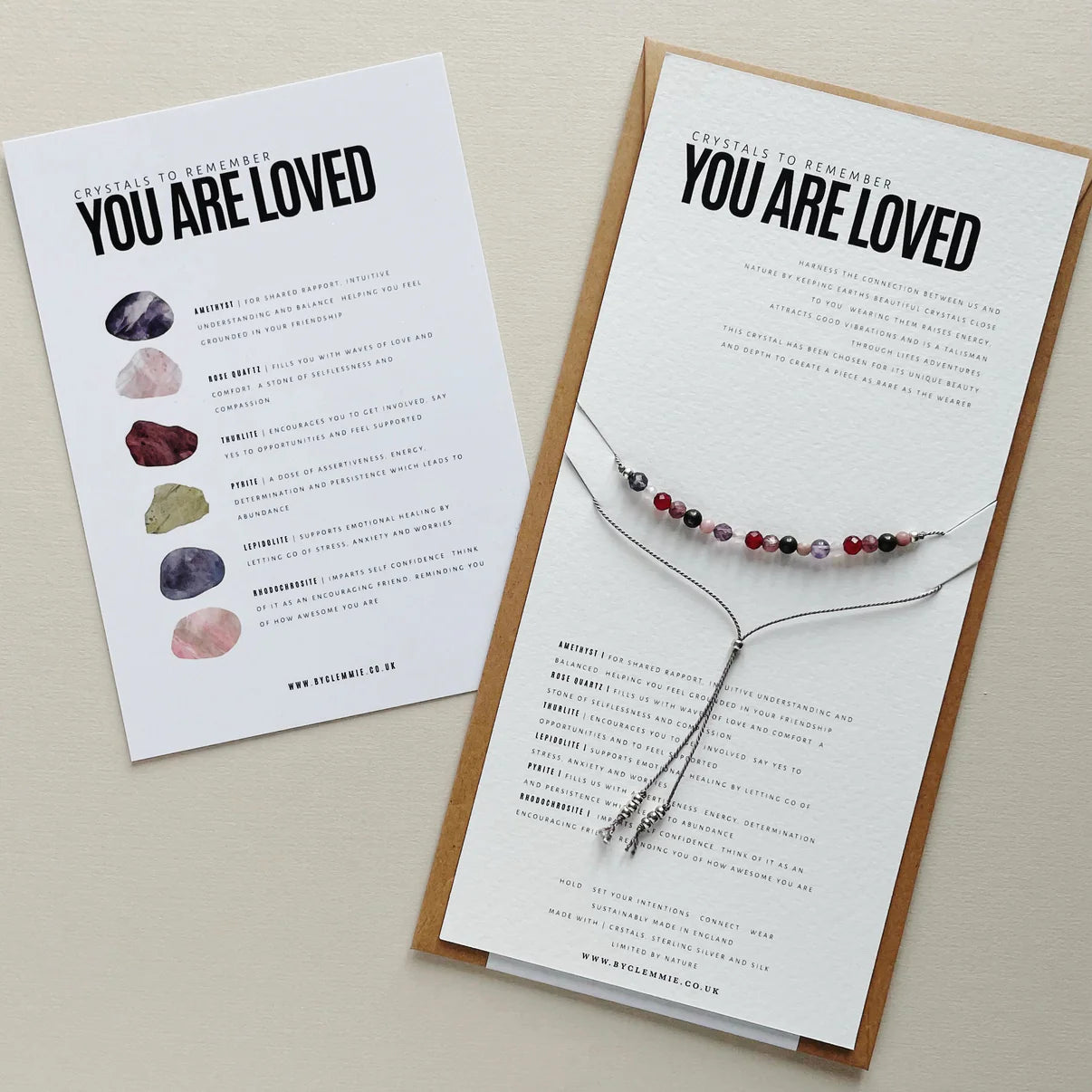 'You Are Loved' Crystal Bracelet