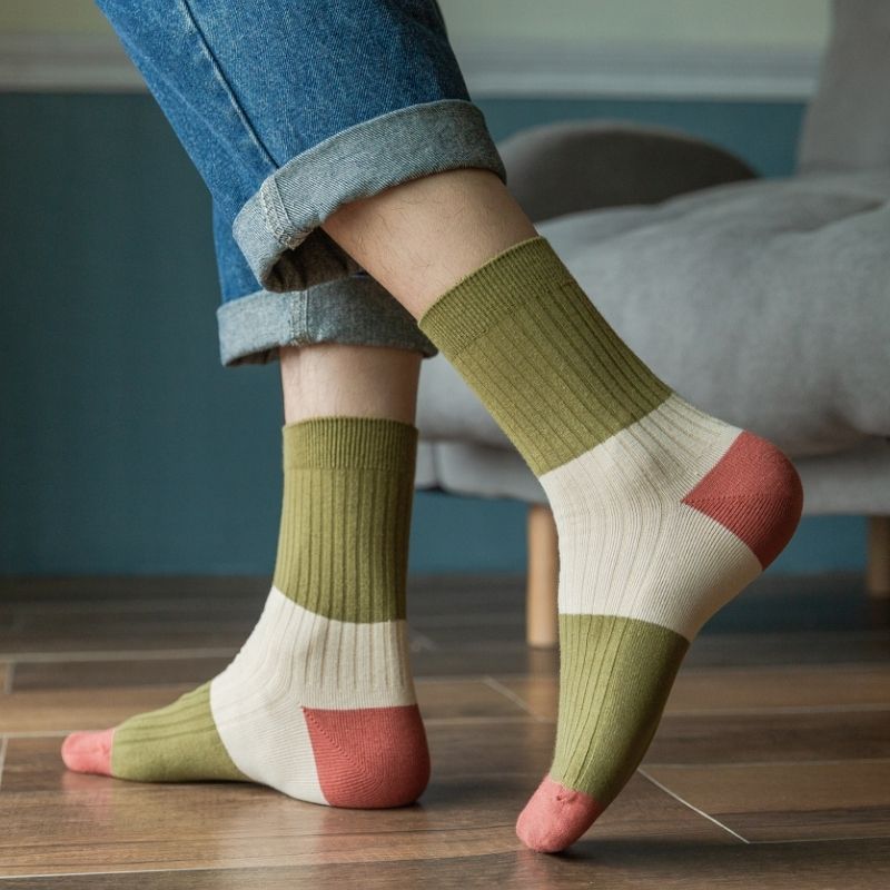 Mens Socks Olive