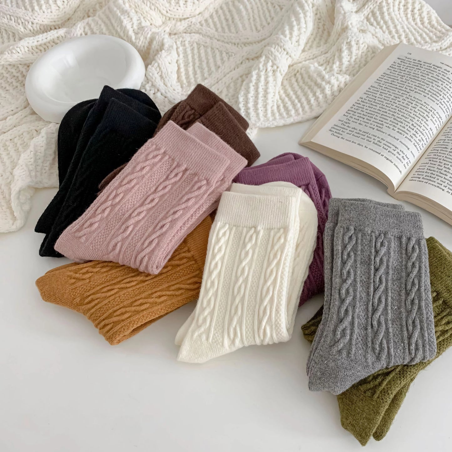 Blush Knit Socks
