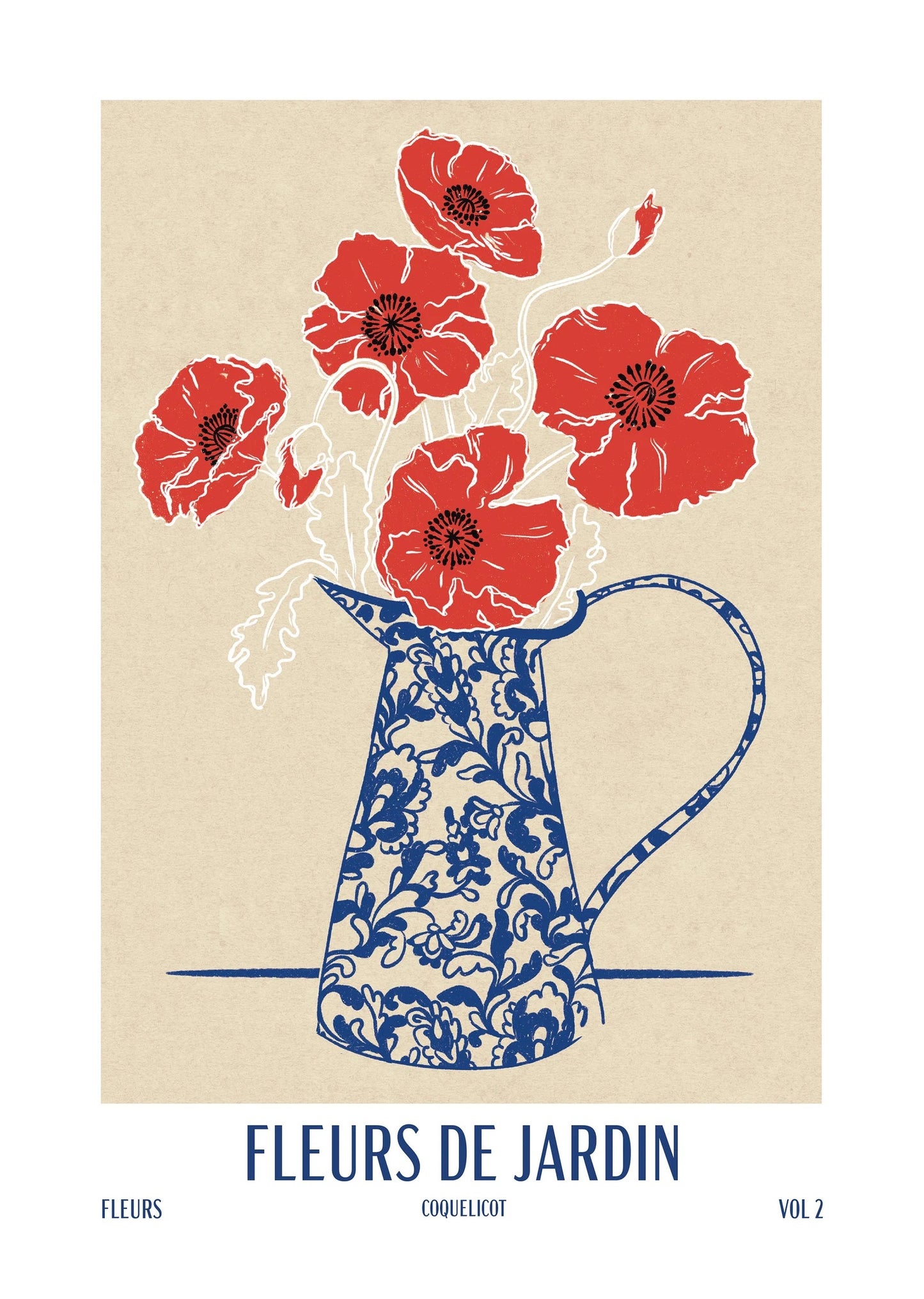 Poppies Fleurs Print