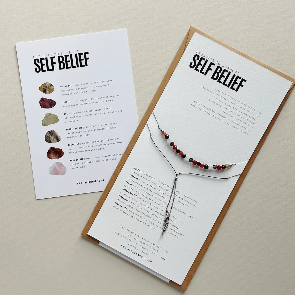 'Self belief' Crystal Bracelet