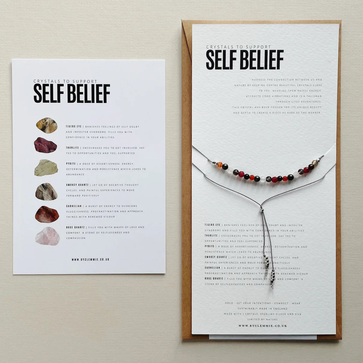 'Self belief' Crystal Bracelet