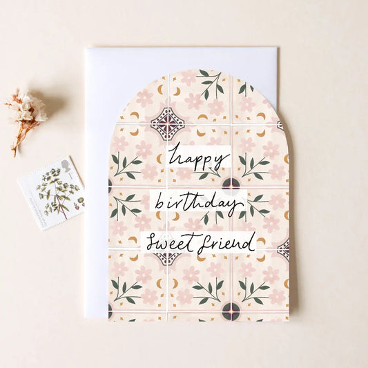 'Happy Birthday Sweet Friend' Card