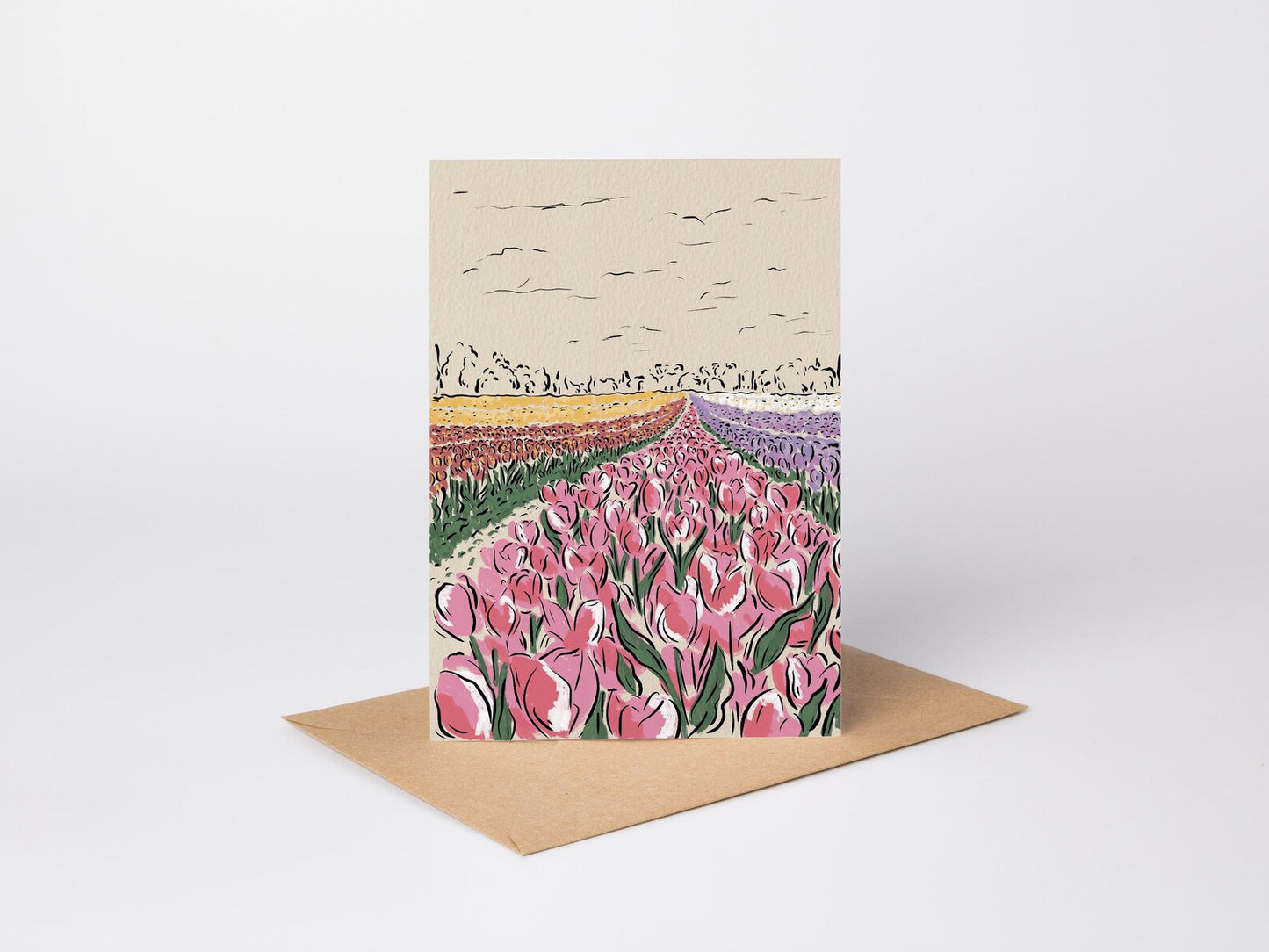 Tulip Fields Card