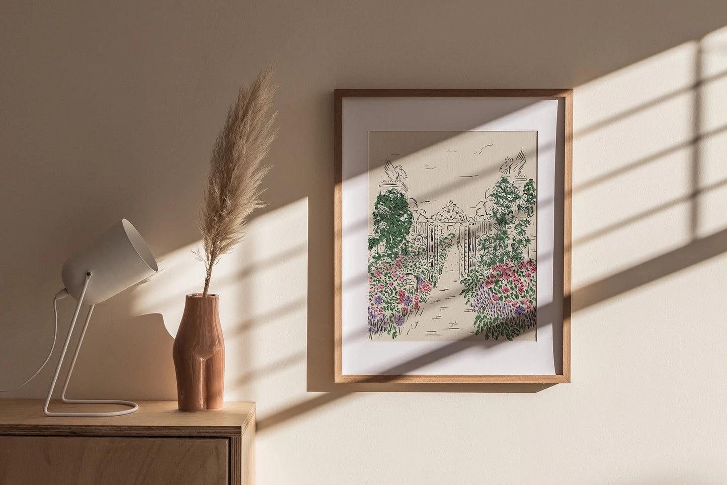 Helmingham Walled Garden Print