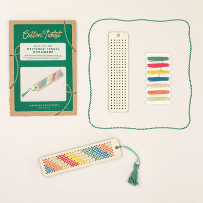 DIY Craft Kit: Make Your Own Stitched Tassel Bookmark