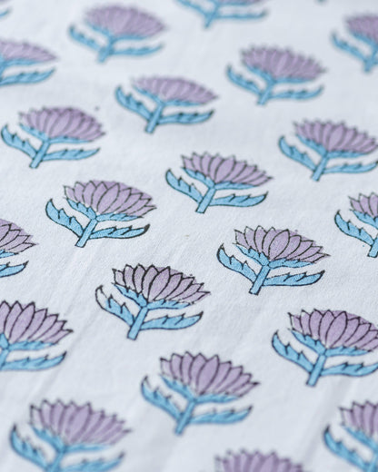Lotus Flower Lilac Cotton Napkins