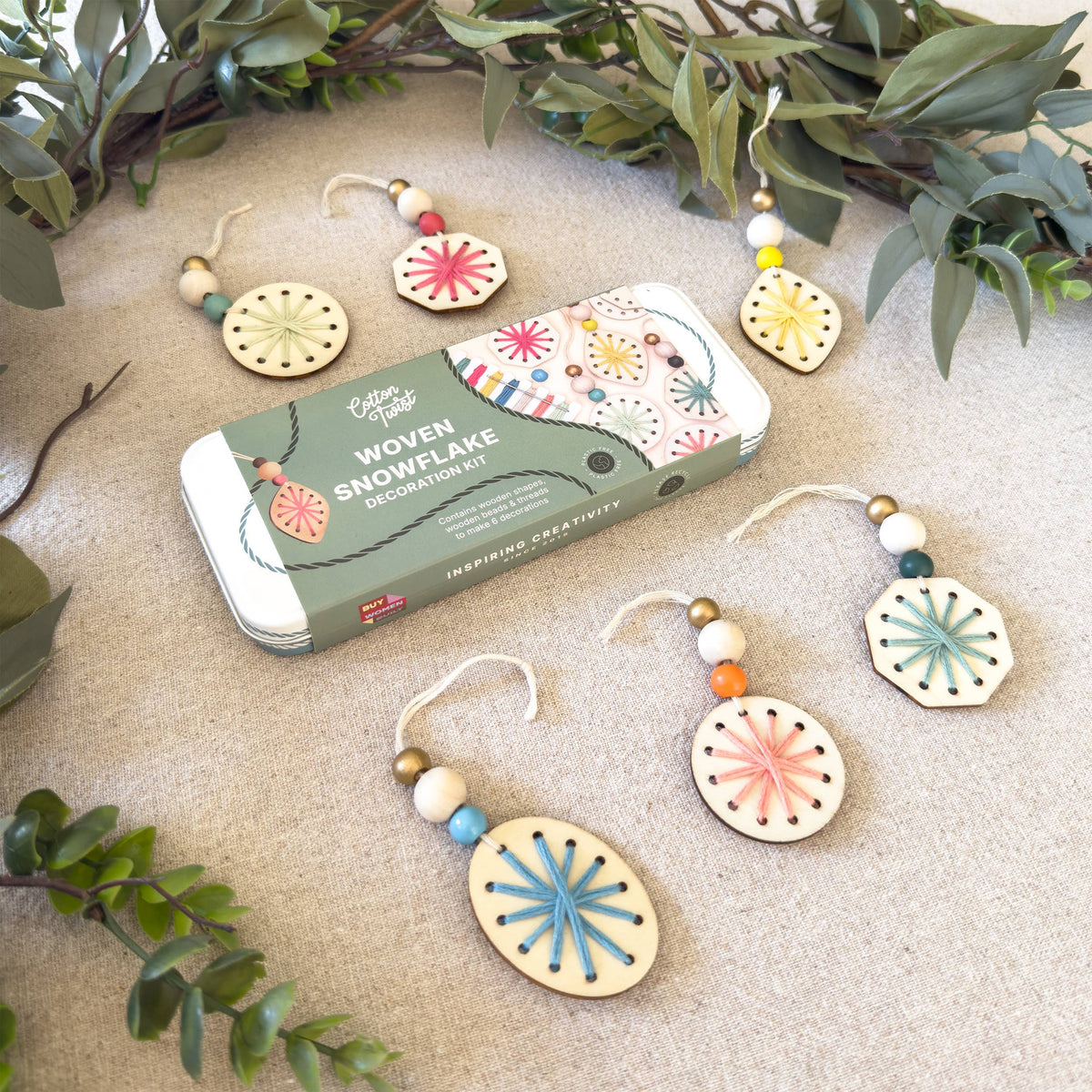 Woven Snowflake Christmas Decoration Kit