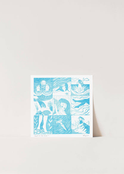 Salt On The Skin Risograph Print