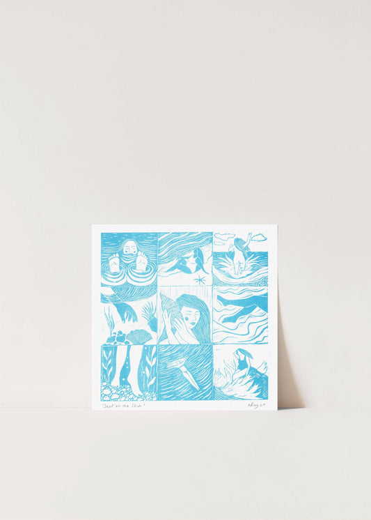 Salt On The Skin Risograph Print