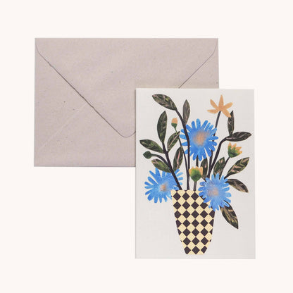 Chequer Vase Card