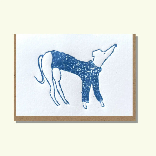 Dog in Jumper Mini Embossed Card