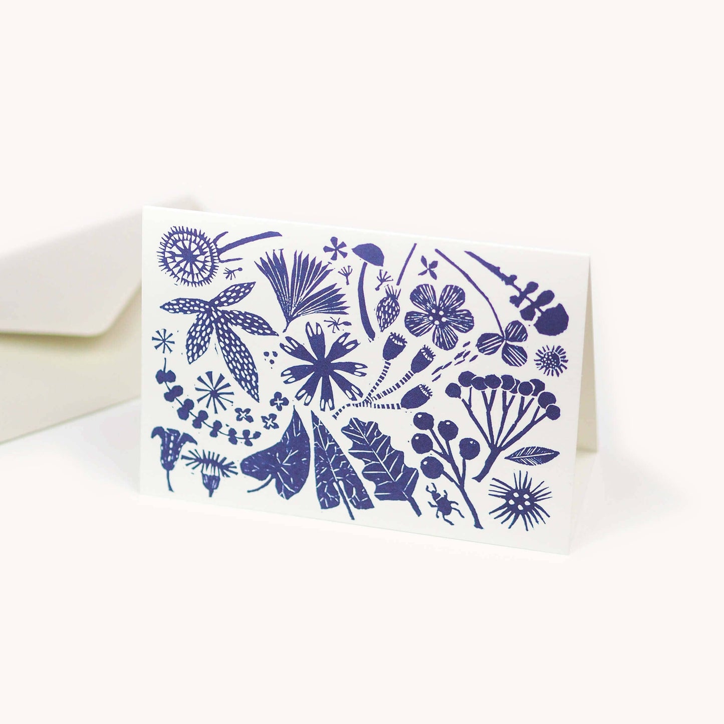 Wild Blue Flowers Card