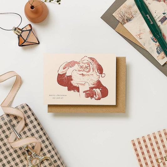 Mini Santa's List Christmas Card