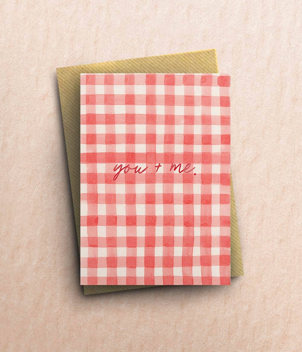 You + Me Greetings Card