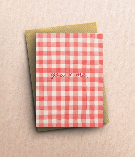 You + Me Greetings Card