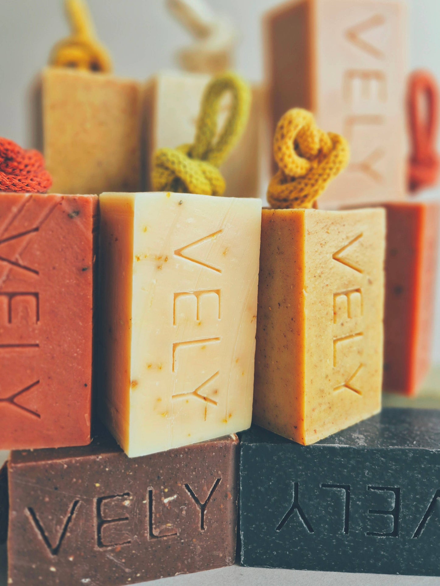 Natural Handmade Soap On A Rope - Orange Kiss