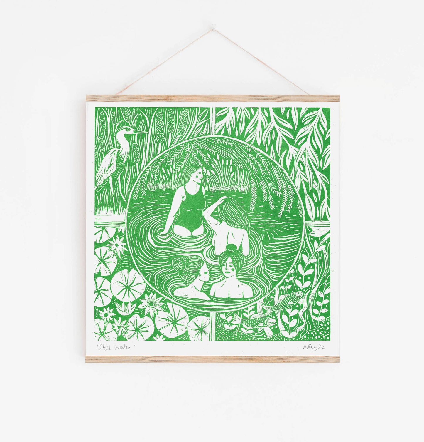 Still Water Risograph Print