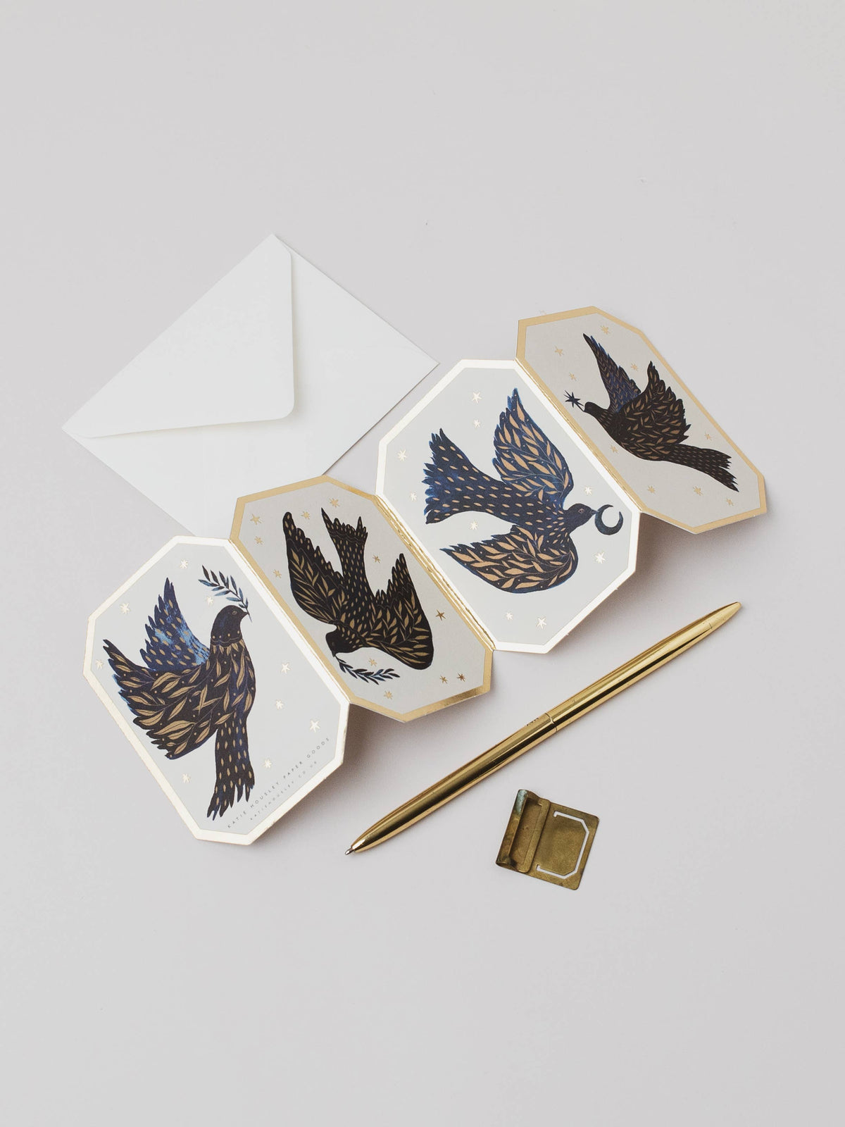 Dove Concertina Mini Card