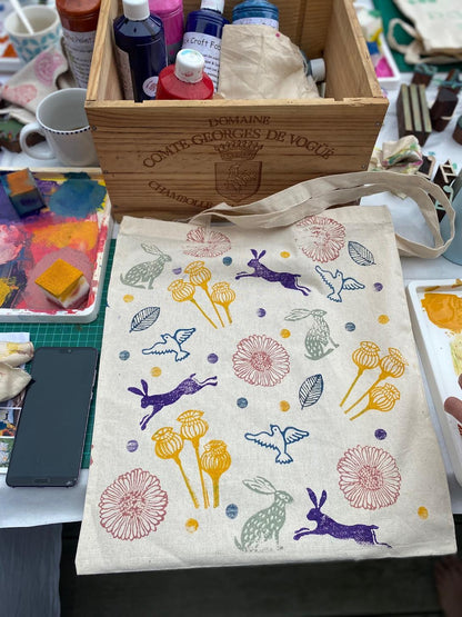 Block Printing Fabric Napkin Workshop