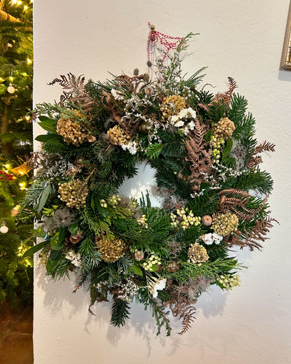 Christmas Wreath Workshop - Thursday 4th December 14.30-17.00