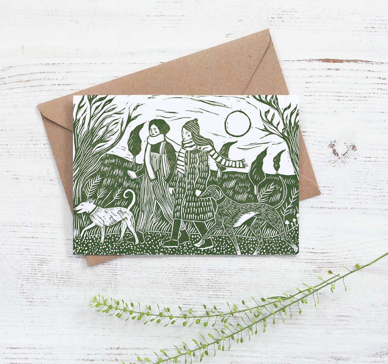 A Windy Walk Card