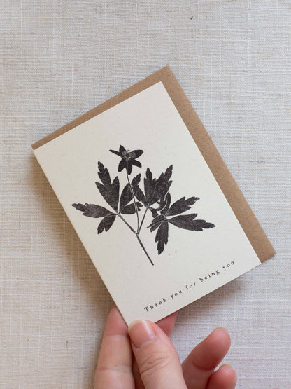 Mini Thankyou For Being You Card