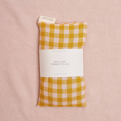 Multi-Use Lavender Therapy Pillow | Linen Wes Gingham