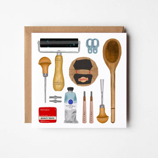 Linocut Tools Card