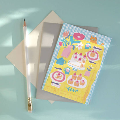 Tea Party Greetings Card